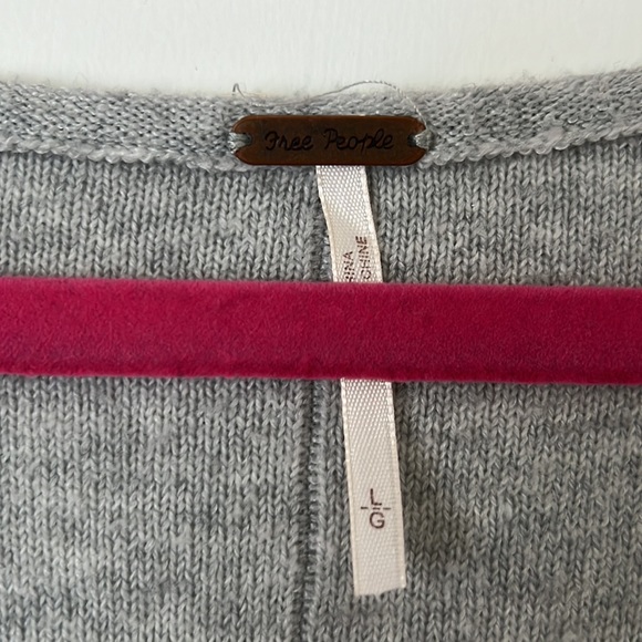 FREE PEOPLE Cropped Lightweight Striped Sweater - Picture 4 of 4